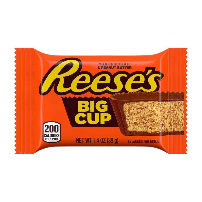 REESE'S BIG CUP Copas de Chocolate con Leche y Mantequilla de Cacahuete, 1.4 oz (16 unidades)