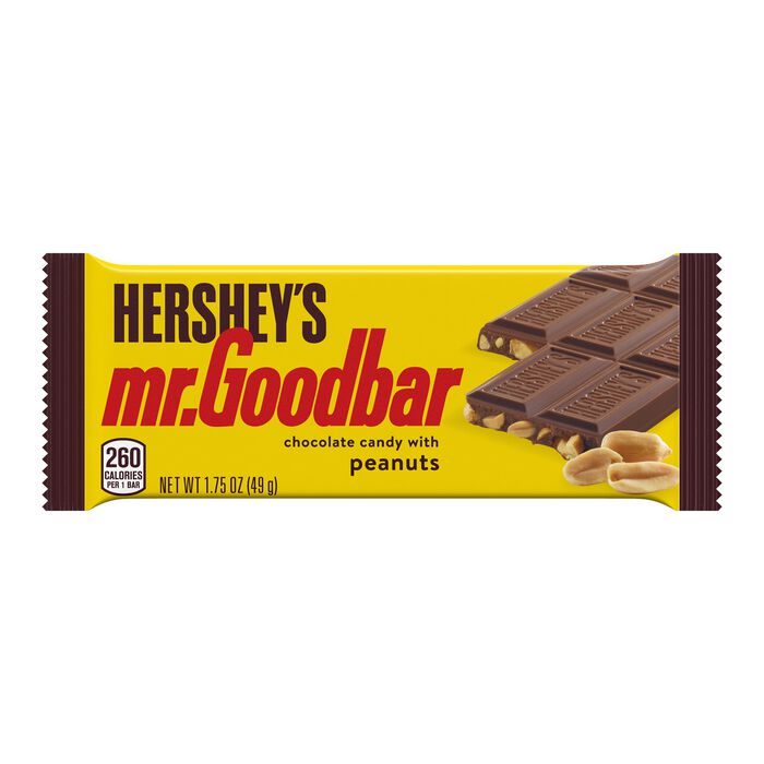 HERSHEY'S MR. GOODBAR Chocolate with Peanuts Candy Bars, 1.75 oz (36 Count)