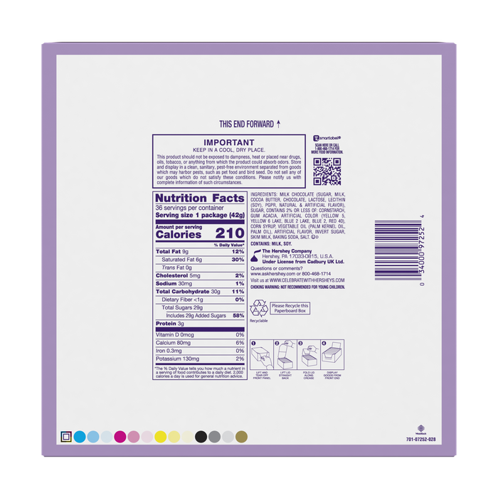 CADBURY MINI Milk Chocolate Eggs, Easter Candy Bag, 1.5 oz (36 Count)