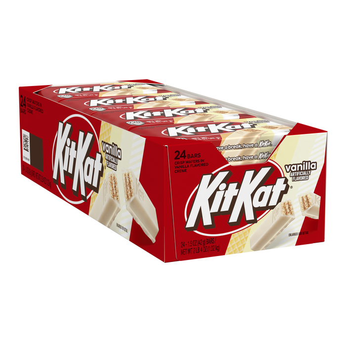 KIT KAT® Vanilla Flavored Wafer Candy Bars, 1.5 oz (24 Count) Main image