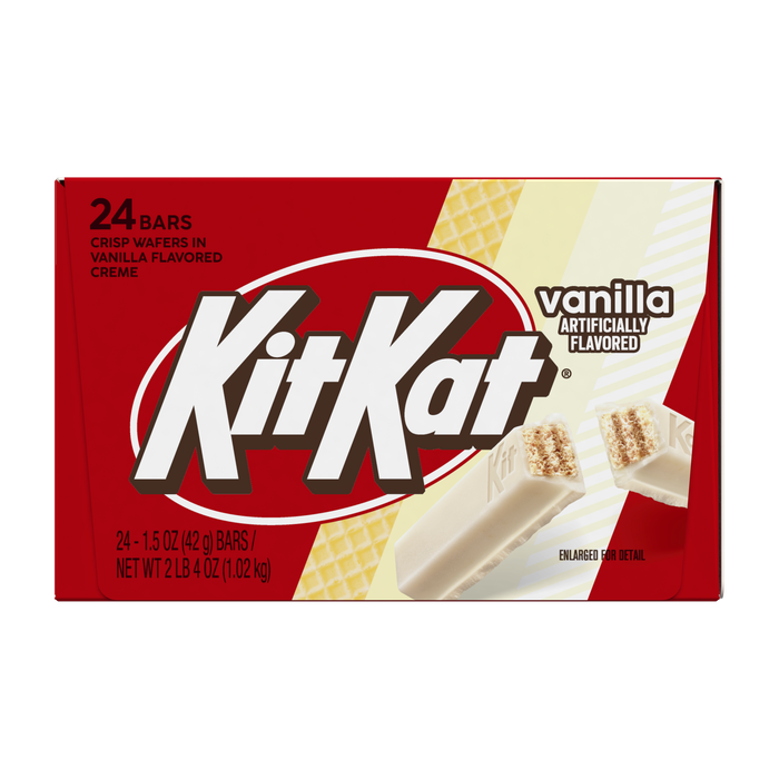 KIT KAT® Vanilla Flavored Wafer Candy Bars, 1.5 oz (24 Count)