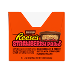 REESE'S Big Cup PB&J Tazas de mantequilla de cacahuete de chocolate con leche y fresa, 1.4 oz (paquete de 16)
