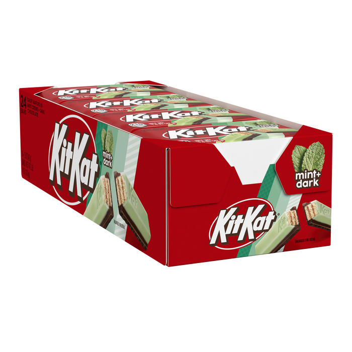 KIT KAT® DUOS Dark Chocolate and Mint Wafer Candy Bars, 1.5 oz (24 Count)