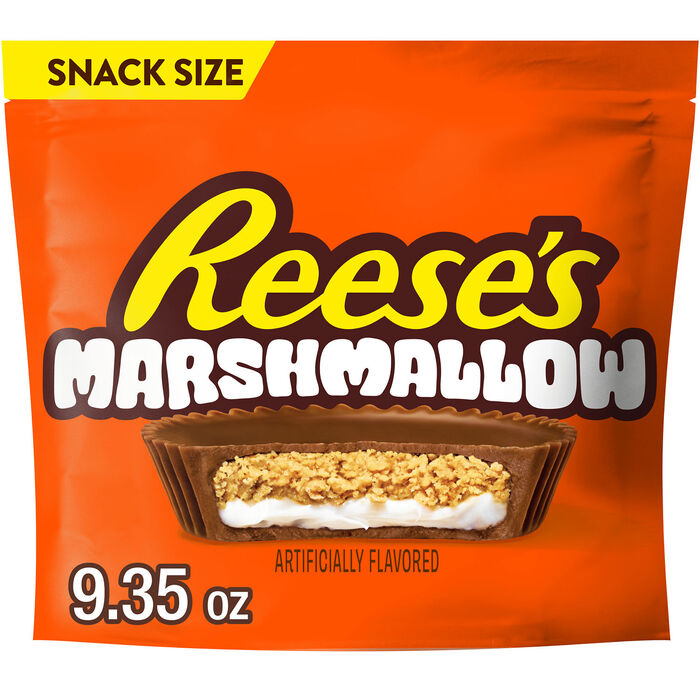 REESE'S Marshmallow Milk Chocolate Snack Size Peanut Butter Cups, 9.35 oz