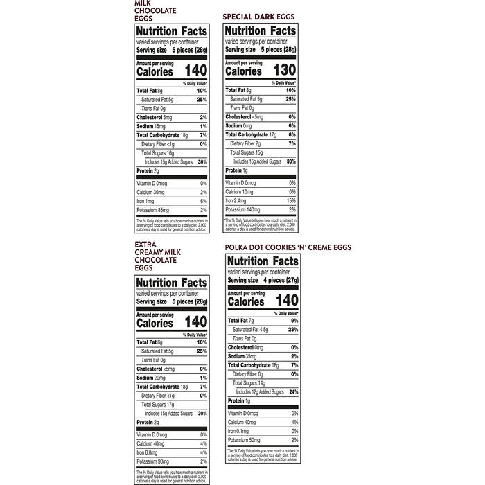 HERSHEY'S Assorted Eggs, Easter Candy Bulk Bag, 29.33 oz