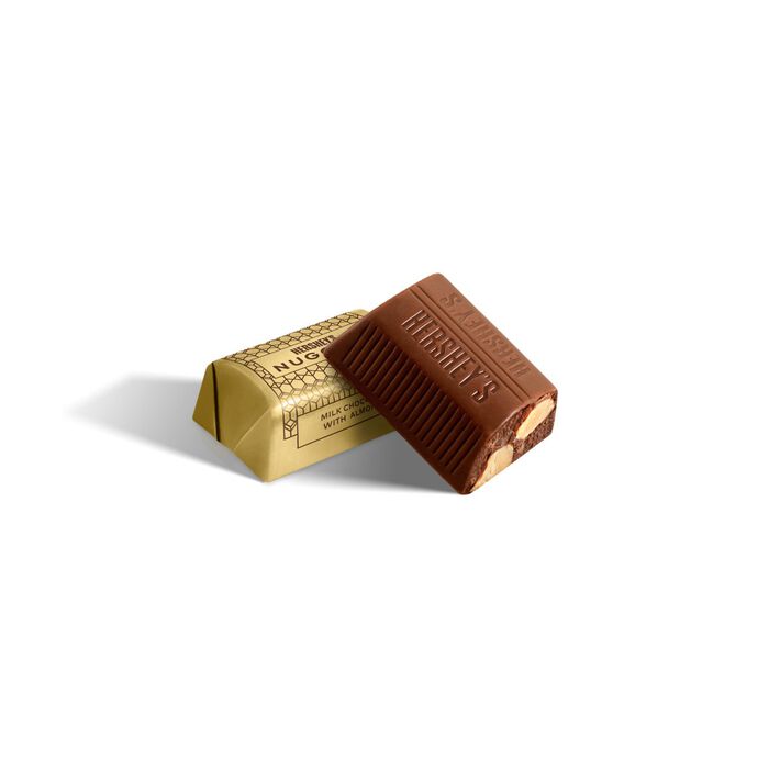 HERSHEY'S NUGGETS Milk Chocolate with Almonds Candy Share Pack, 8.8 oz