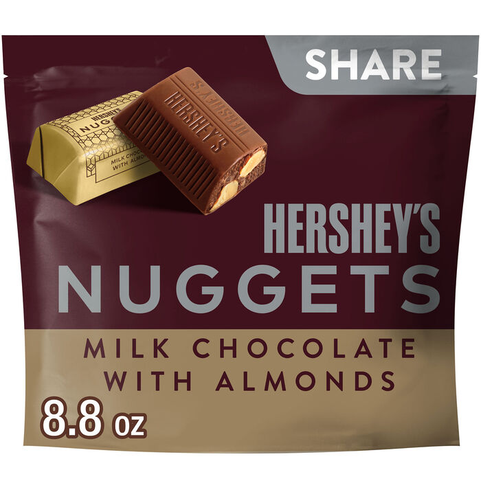 HERSHEY'S NUGGETS Milk Chocolate with Almonds Candy Share Pack, 8.8 oz Secondary image