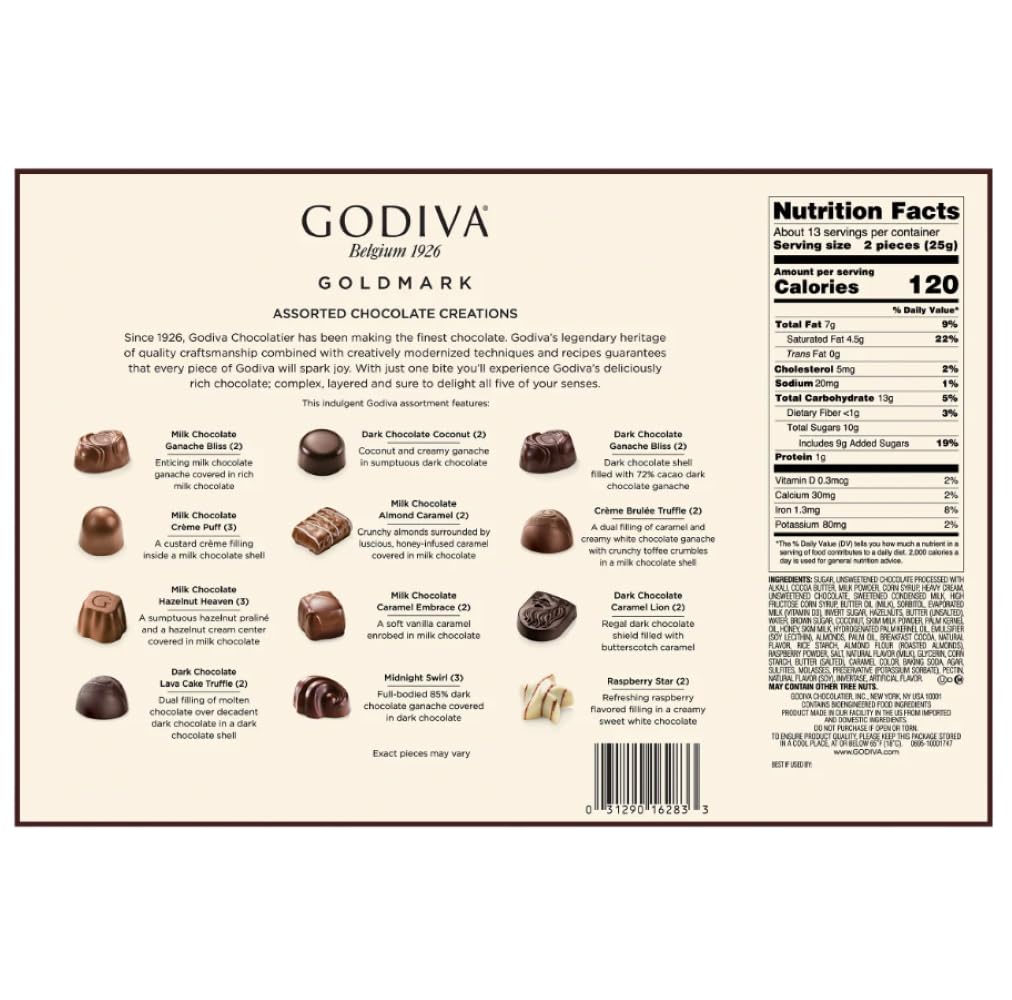 Godiva Premium Assorted Chocolates, 27-count Secondary image