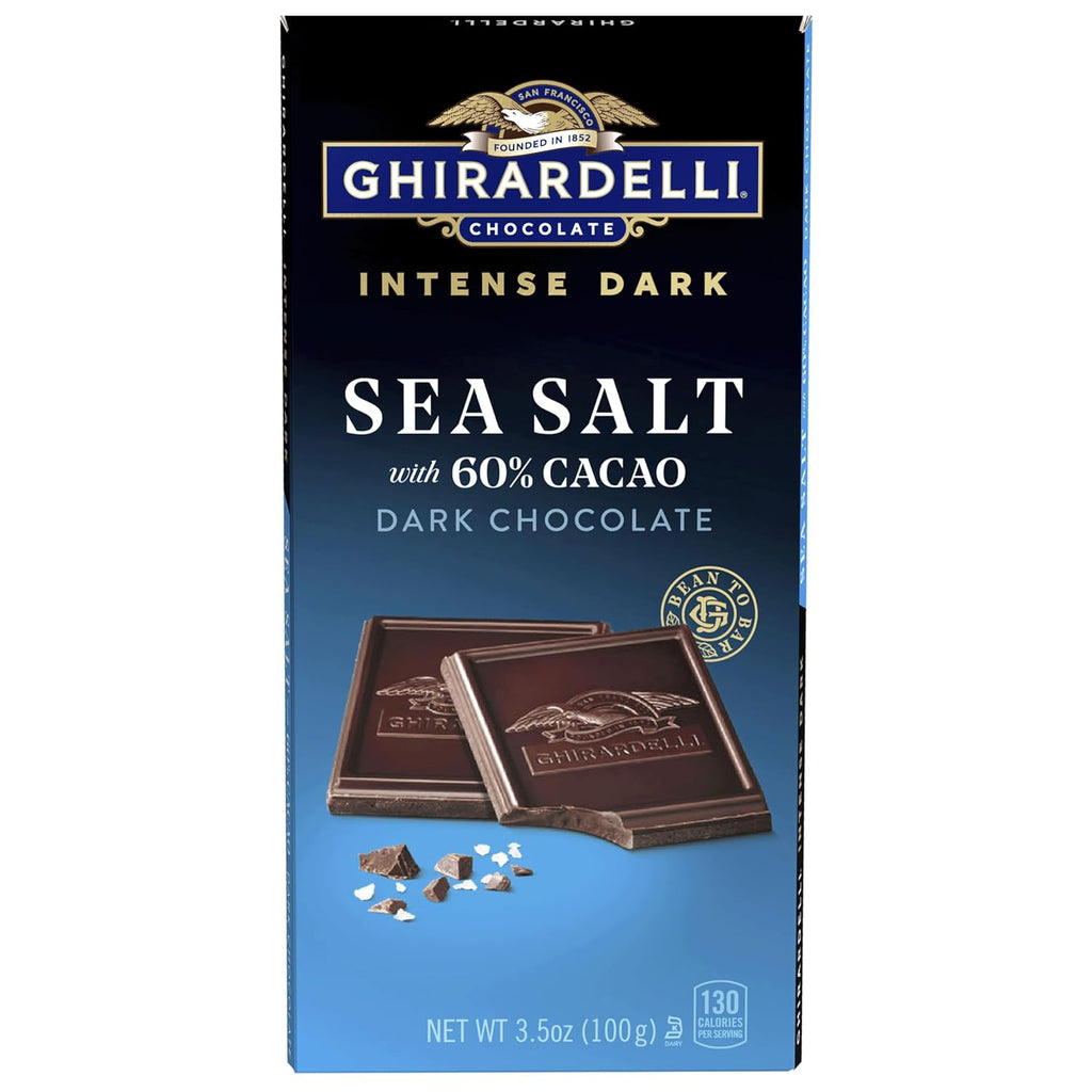 GHIRARDELLI Intense Dark 86% Cacao Chocolate Bar, 3.17 oz – Bold Extra Dark Chocolate with Rich Cocoa Notes