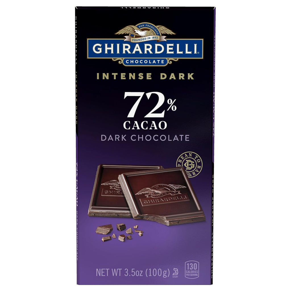 GHIRARDELLI Intense Dark 86% Cacao Chocolate Bar, 3.17 oz – Bold Extra Dark Chocolate with Rich Cocoa Notes