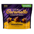 CADBURY CARAMELLO Dulcemente Oscuro Miniaturas de Chocolate con Caramelo Paquete para Compartir, 7.2 oz