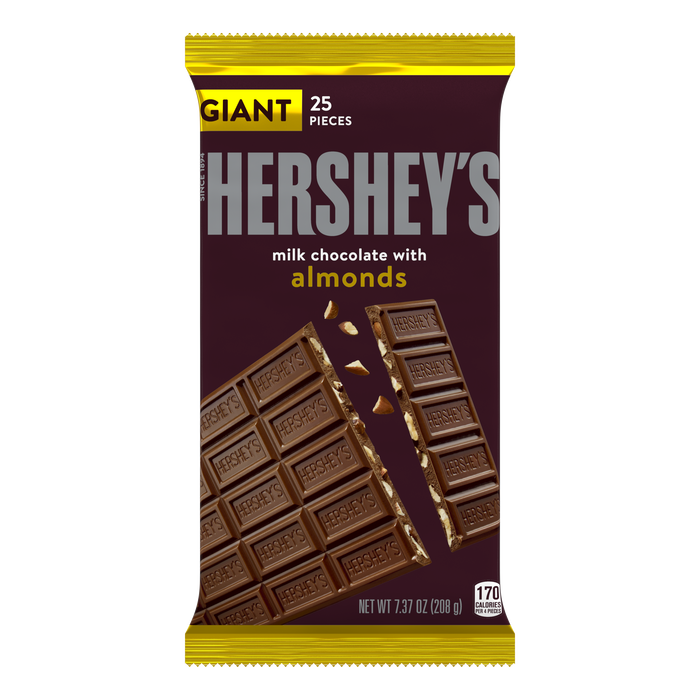 HERSHEY'S Milk Chocolate Almond Giant 7.37oz Candy Bar Main image