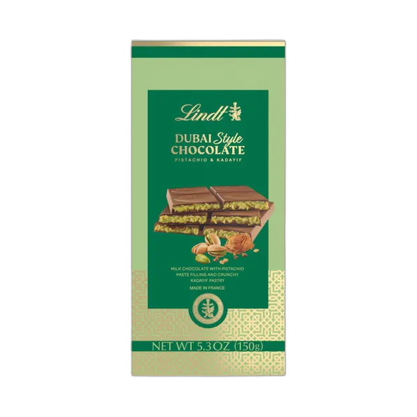 Limited Edition (Holiday)：Lindt Dubai Style Chocolate Bar (5.3 oz)
