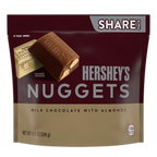 HERSHEY'S NUGGETS Milk Chocolate with Almonds Candy Share Pack, 8.8 oz